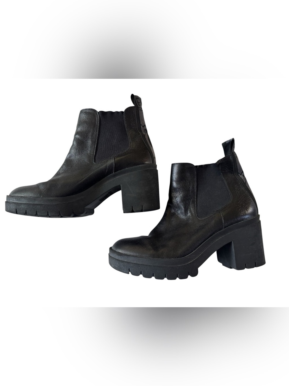 FLY LONDON Tope Chelsea Boot black platform boot womens EU 40 (9.5 - 10 US)